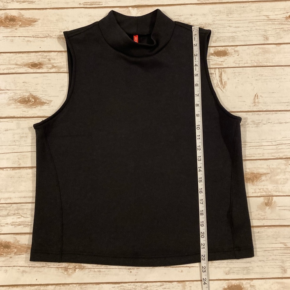 SPANX AirEssentials Mock Neck Crop Top Black XL - Picture 6 of 16